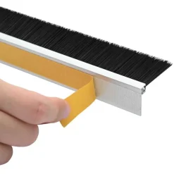 vidaXL Materiales De Construcción-Sellos de cepillo para puertas autoadhesivos 2 pcs