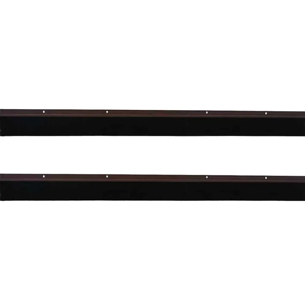 vidaXL Sellos de cepillo de puerta atornillables 2 pcs Marrón 100 cm Marrón Clearance