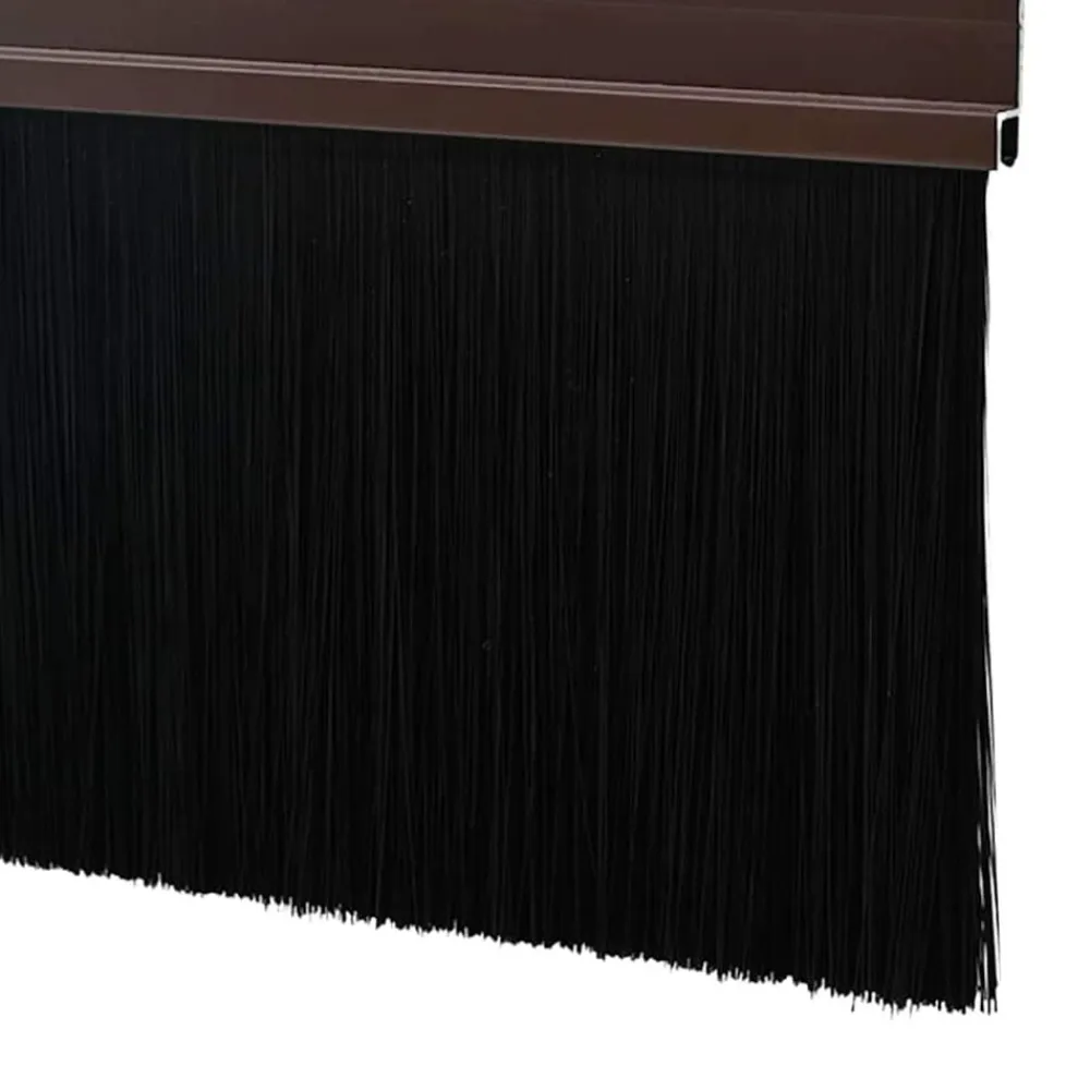 vidaXL Sellos de cepillo de puerta atornillables 2 pcs Marrón 100 cm Marrón Clearance