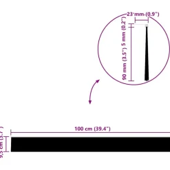 vidaXL Sellos de cepillo para puertas autoadhesivos 2 pcs 100 cm White
