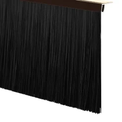 vidaXL Sellos de cepillo para puertas autoadhesivos 2 pcs Marrón Marrón New
