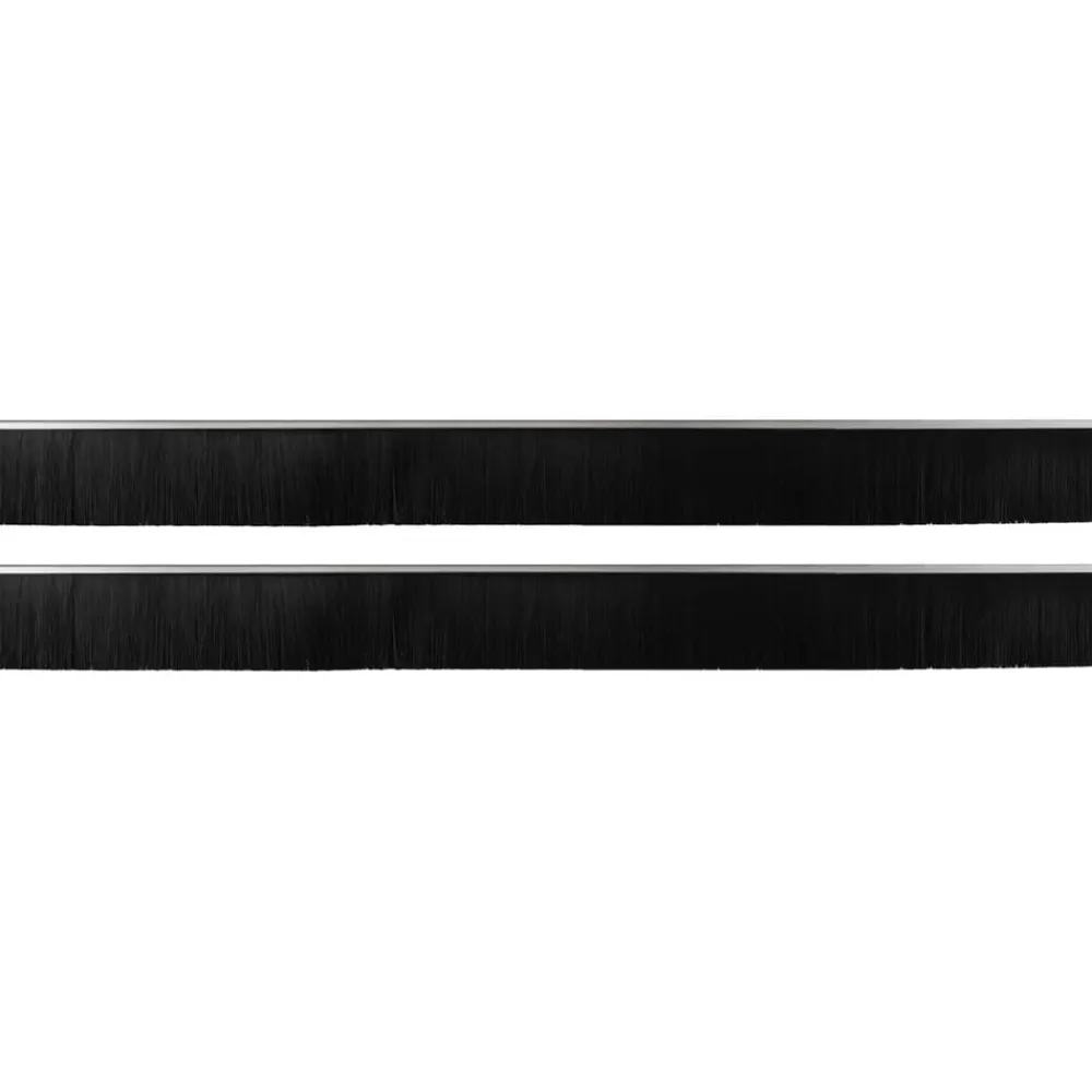 vidaXL Materiales De Construcción-Sellos de cepillo para puertas autoadhesivos 2 pcs