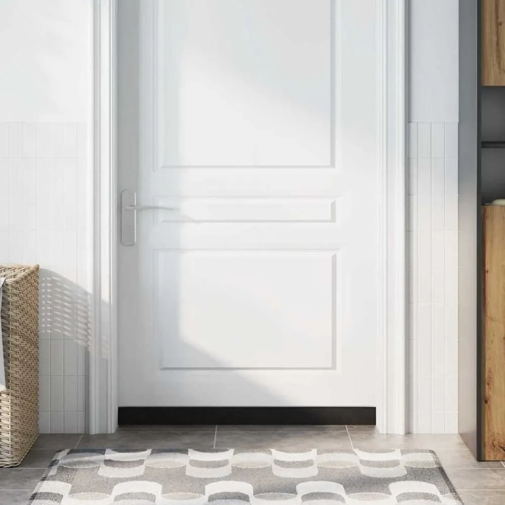 vidaXL Materiales De Construcción-Sellos de cepillo para puertas autoadhesivos 2 pcs