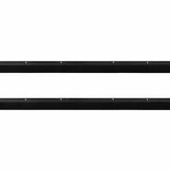 vidaXL Sellos de cepillo de puerta atornillables 2 pcs 100 cm Negro