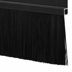 vidaXL Sellos de cepillo de puerta atornillables 2 pcs 100 cm Negro