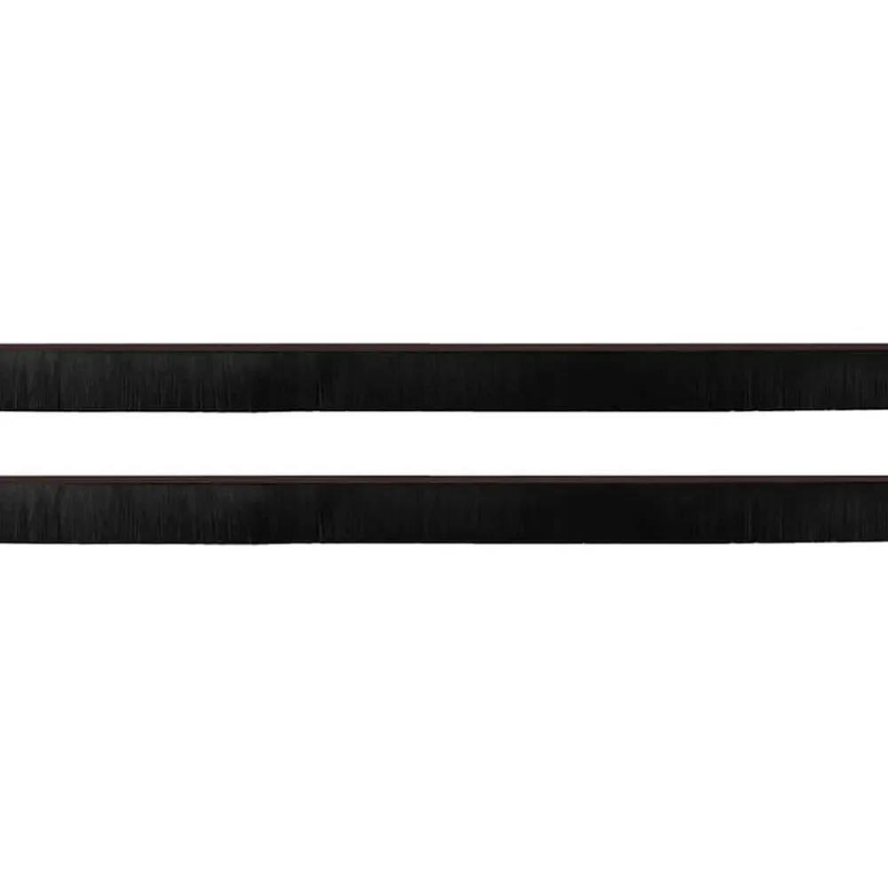 vidaXL Sellos de cepillo de puerta atornillables 2 pcs Marrón 100 cm Marrón Clearance