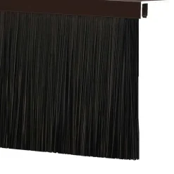 vidaXL Sellos de cepillo de puerta atornillables 2 pcs Marrón 100 cm Marrón Clearance