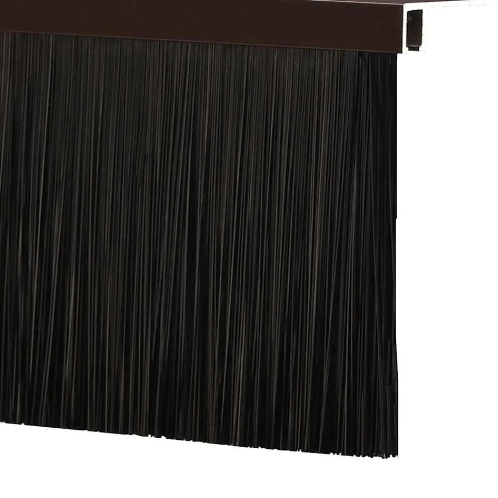 vidaXL Sellos de cepillo de puerta atornillables 2 pcs Marrón 100 cm Marrón Clearance