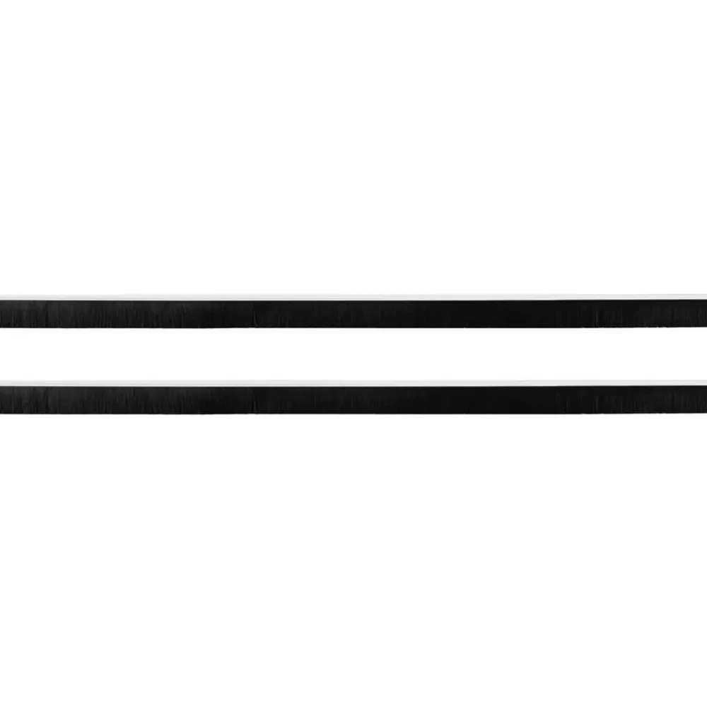 vidaXL Materiales De Construcción-Sellos de cepillo para puertas autoadhesivos 2 pcs 100 cm