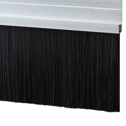 vidaXL Sellos de cepillo para puertas autoadhesivos 2 pcs Plateado Outlet