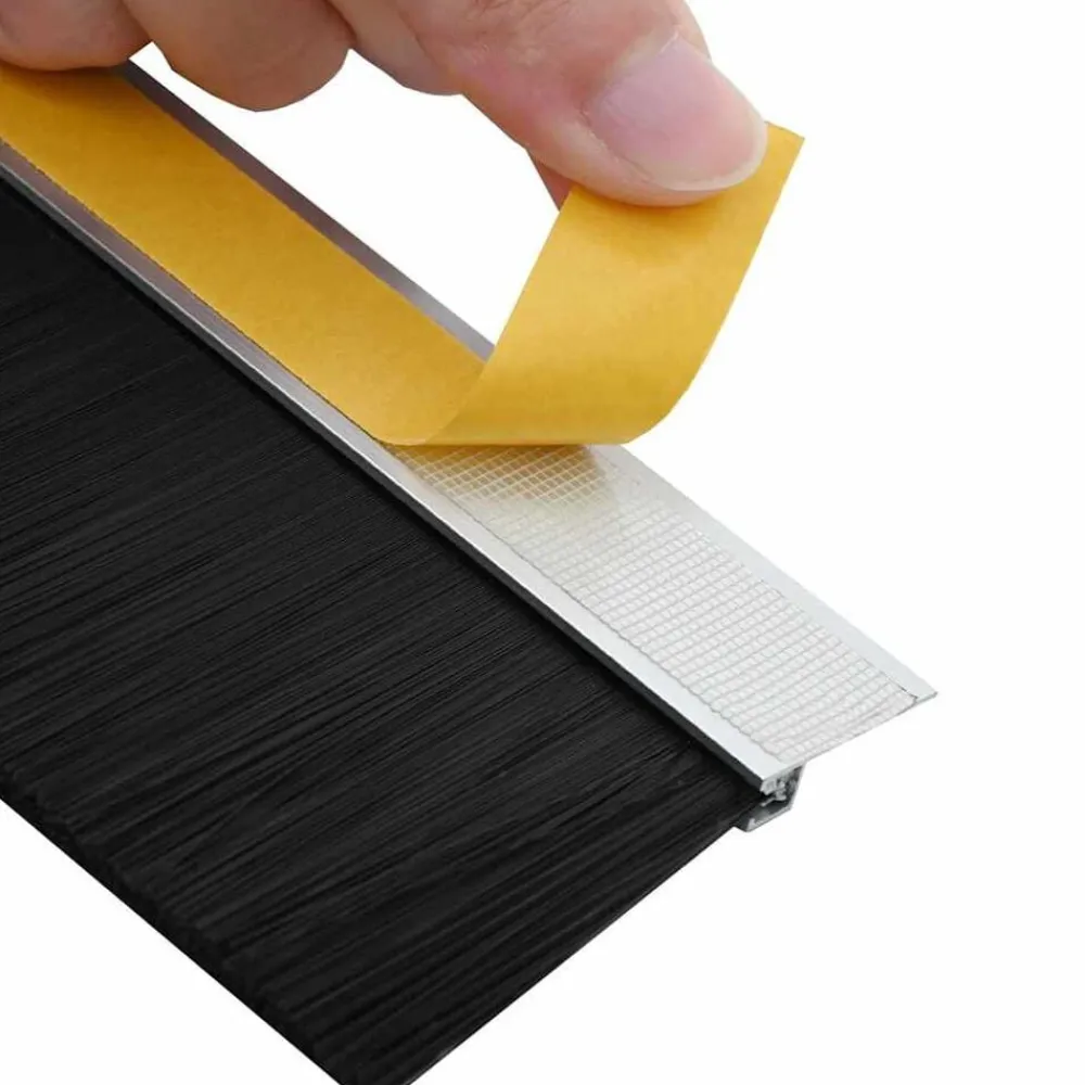 vidaXL Sellos de cepillo para puertas autoadhesivos 2 pcs Plateado Outlet