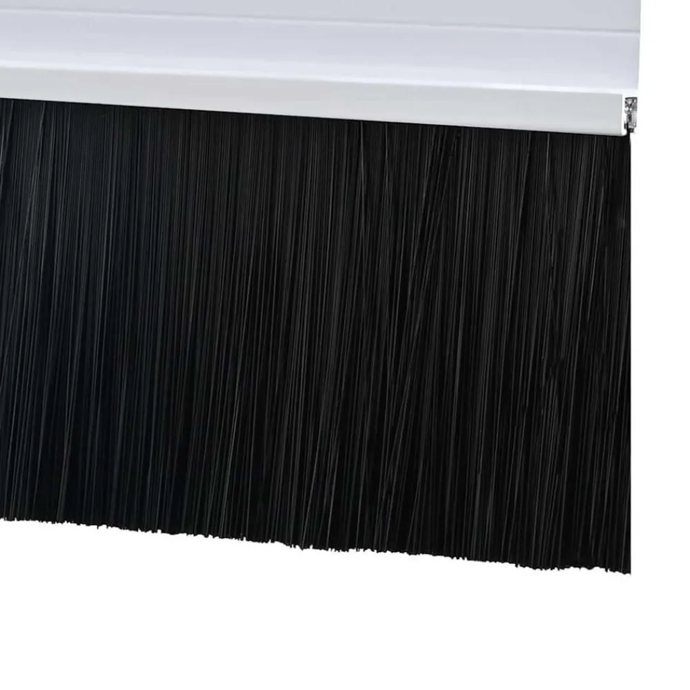 vidaXL Materiales De Construcción-Sellos de cepillo para puertas autoadhesivos 2 pcs 100 cm