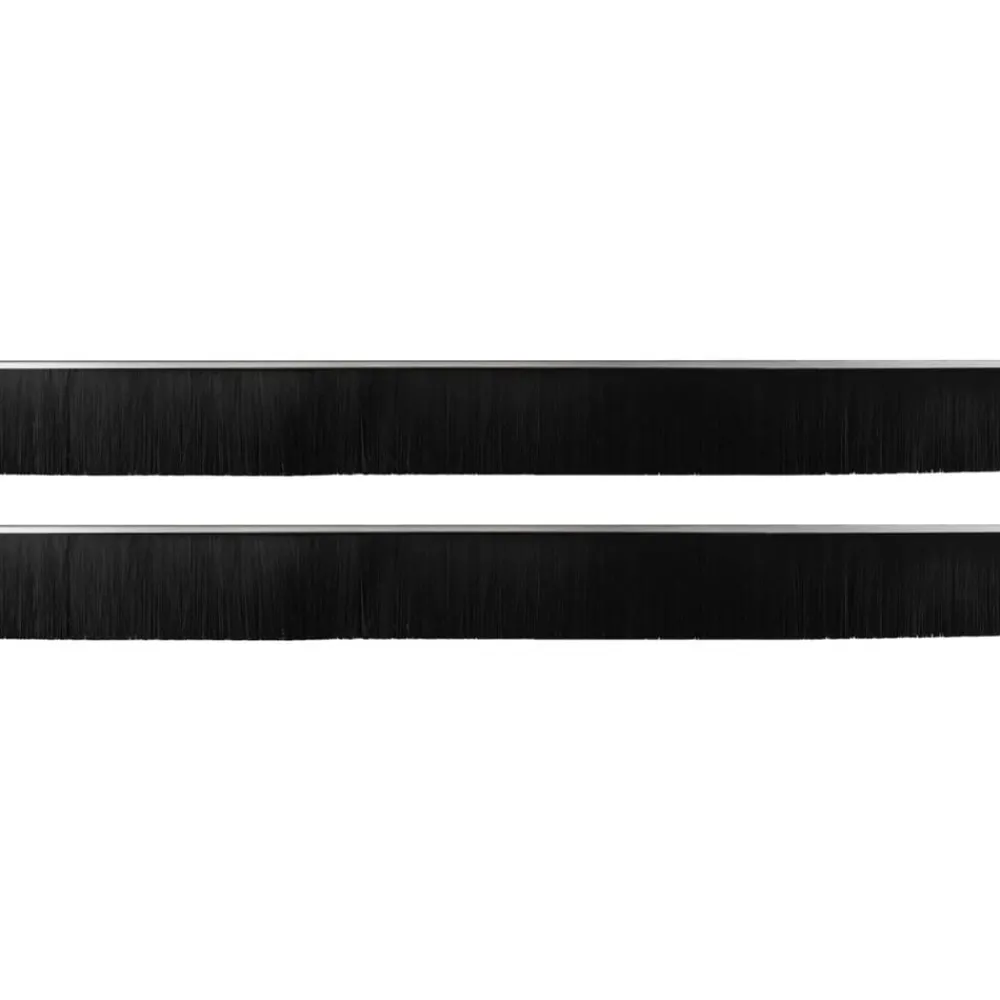 vidaXL Materiales De Construcción-Sellos de cepillo para puertas autoadhesivos 2 pcs