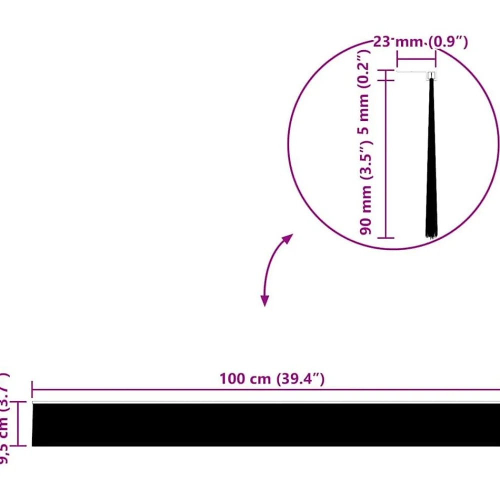 vidaXL Materiales De Construcción-Sellos de cepillo para puertas autoadhesivos 2 pcs