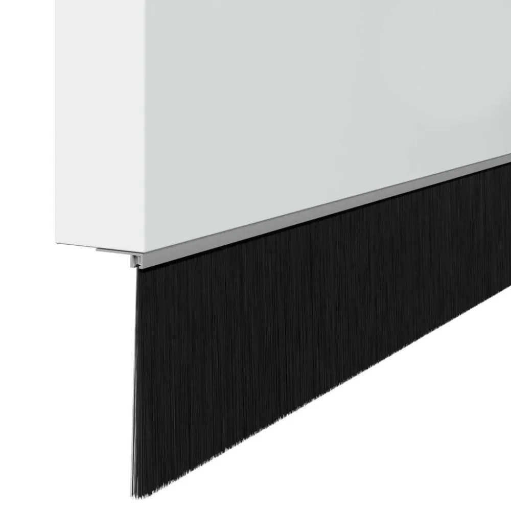 vidaXL Sellos de cepillo de puerta atornillables 2 pcs 100 cm Plateado Outlet