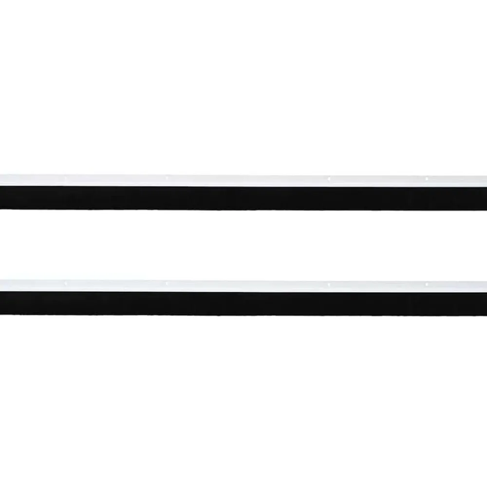 vidaXL Sellos de cepillo de puerta atornillables 2 pcs 100 cm White Outlet