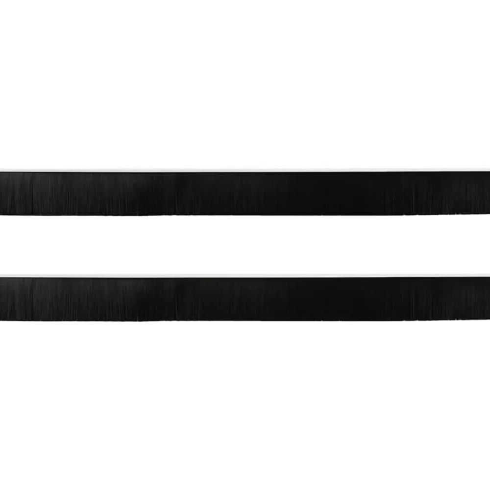 vidaXL Materiales De Construcción-Sellos de cepillo de puerta atornillables 2 pcs 100 cm