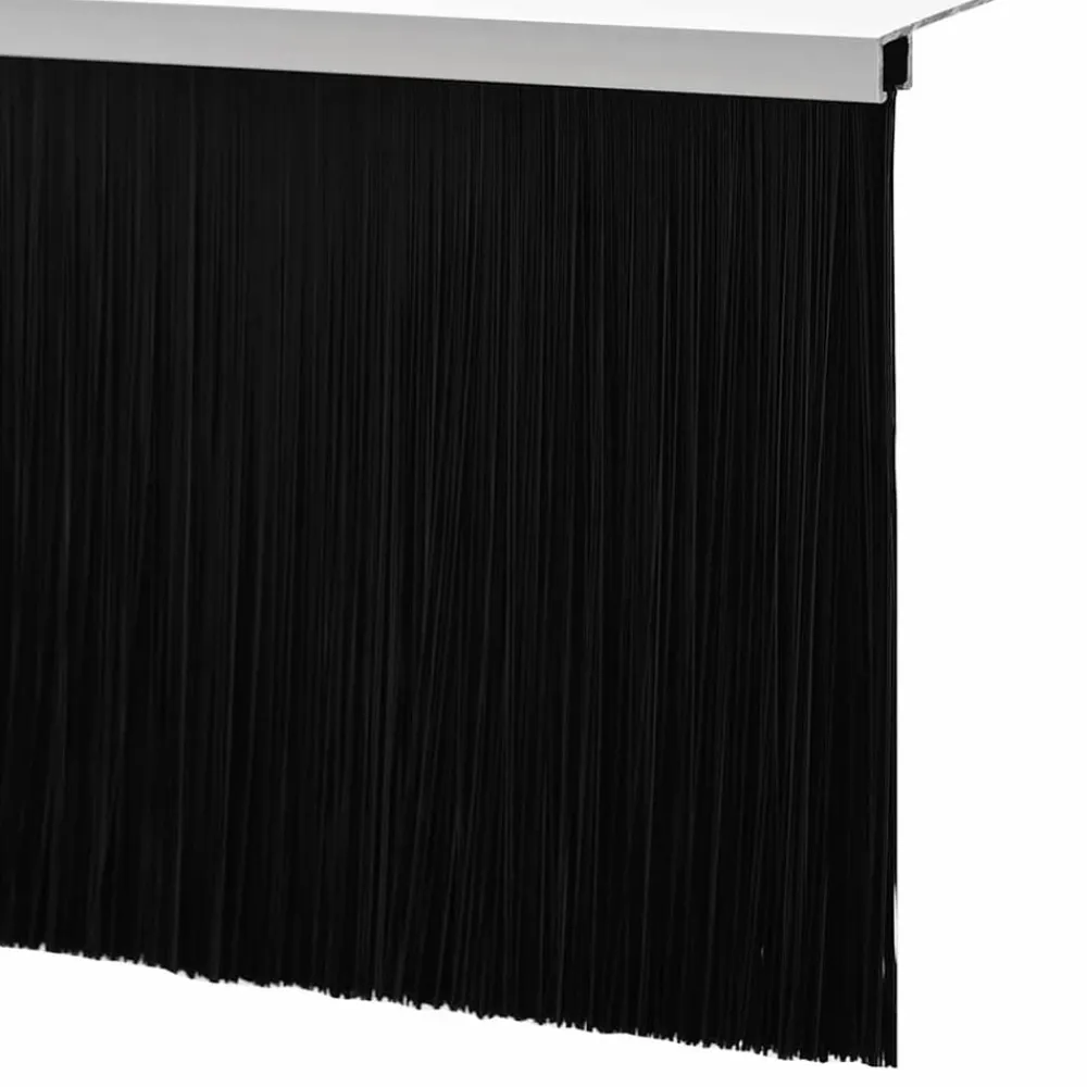 vidaXL Materiales De Construcción-Sellos de cepillo de puerta atornillables 2 pcs 100 cm