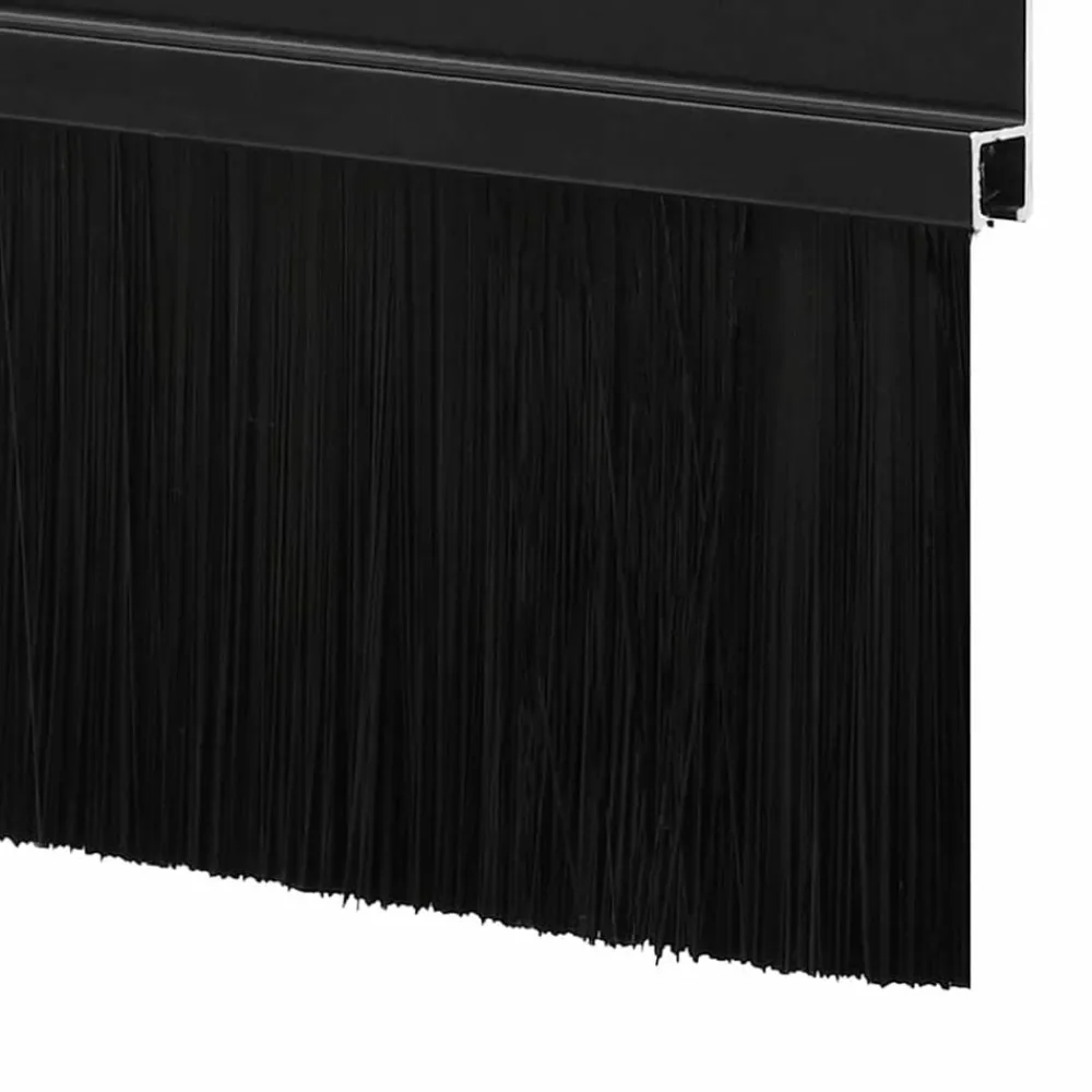 vidaXL Sellos de cepillo de puerta atornillables 6 pcs 100 cm Negro Online