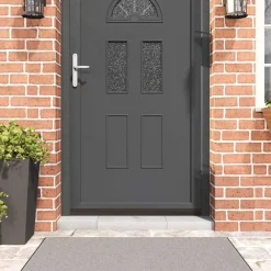 vidaXL Materiales De Construcción-Sellos de cepillo para puertas autoadhesivos 2 pcs Marrón