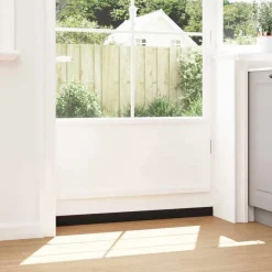 vidaXL Sellos de cepillo para puertas autoadhesivos 2 pcs Marrón Marrón Clearance