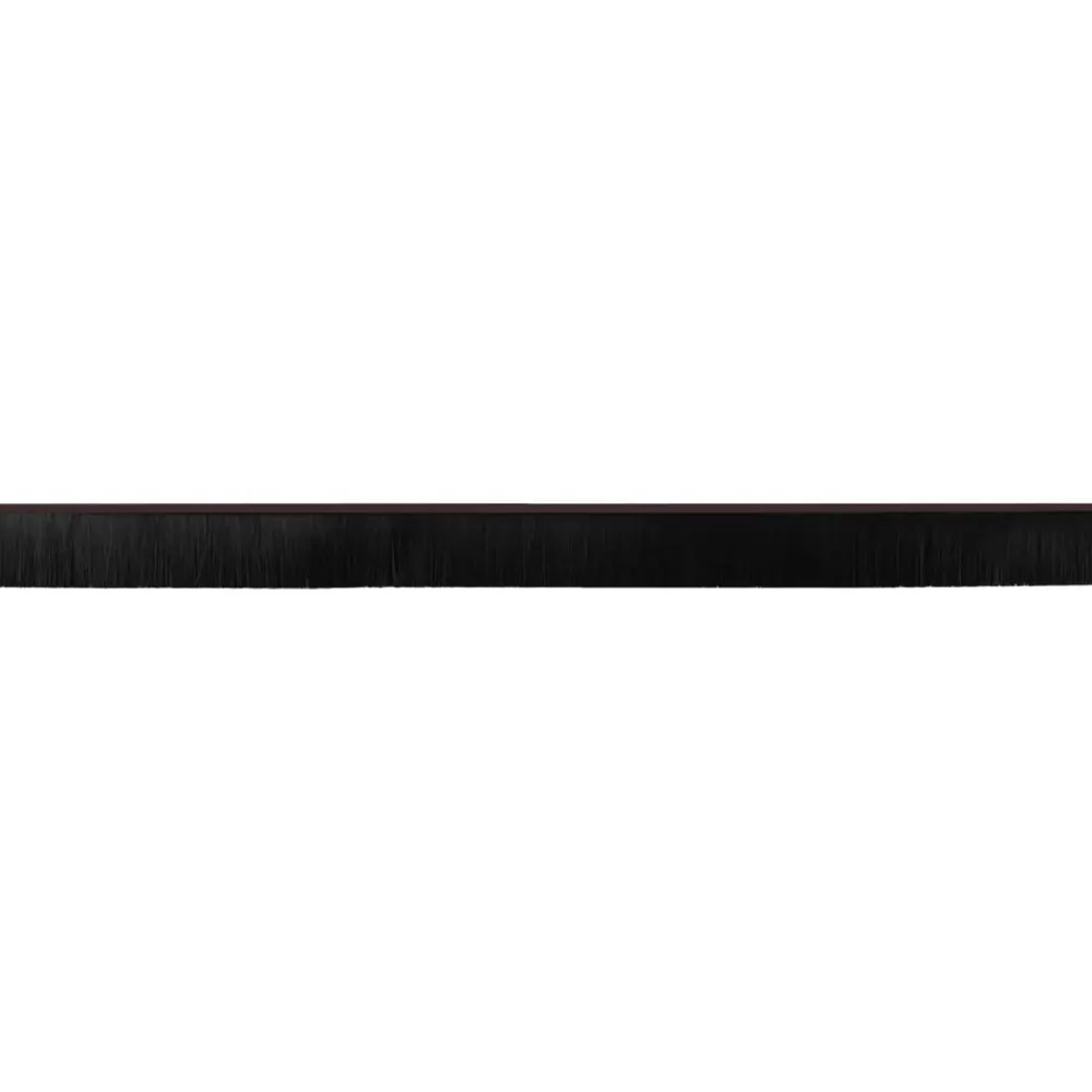 vidaXL Sellos de cepillo para puertas autoadhesivos 2 pcs Marrón Marrón Clearance