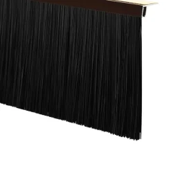 vidaXL Sellos de cepillo para puertas autoadhesivos 2 pcs Marrón Marrón Clearance