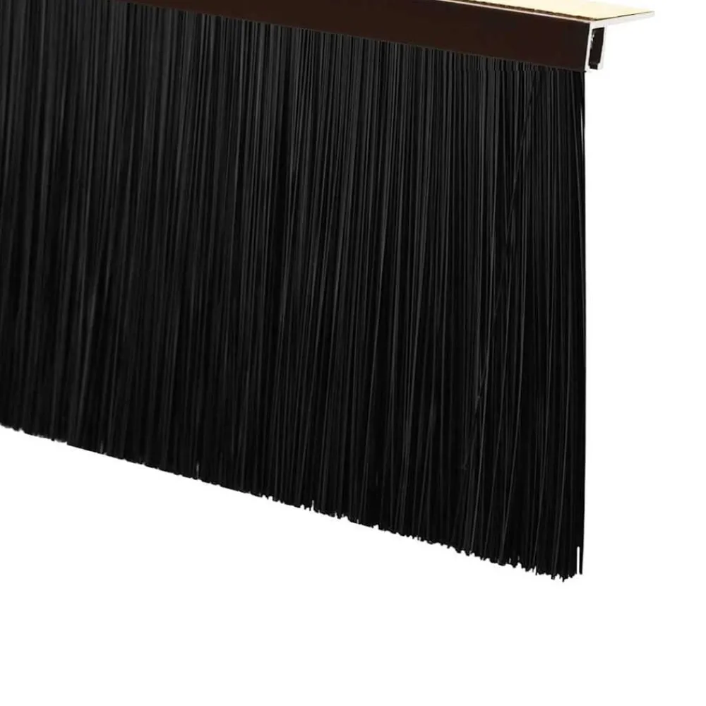 vidaXL Sellos de cepillo para puertas autoadhesivos 2 pcs Marrón Marrón Clearance