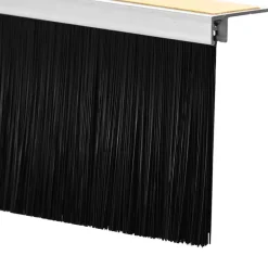 vidaXL Sellos de cepillo para puertas autoadhesivos 2 pcs 100 cm White Best