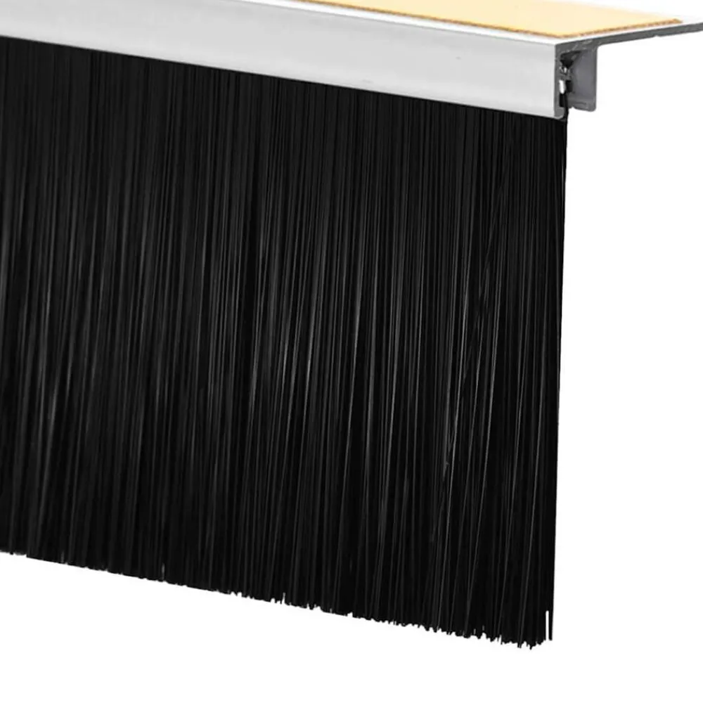 vidaXL Sellos de cepillo para puertas autoadhesivos 2 pcs 100 cm White Best