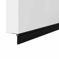 vidaXL Materiales De Construcción-Sellos de cepillo de puerta atornillables 2 pcs 100 cm