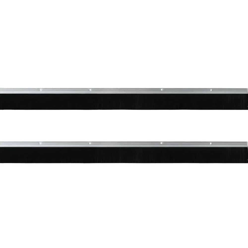 vidaXL Materiales De Construcción-Sellos de cepillo de puerta atornillables 2 pcs 100 cm