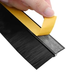 vidaXL Materiales De Construcción-Sellos de cepillo para puertas autoadhesivos 2 pcs 100 cm