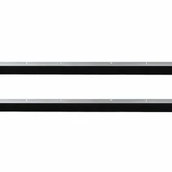 vidaXL Materiales De Construcción-Sellos de cepillo de puerta atornillables 2 pcs 100 cm