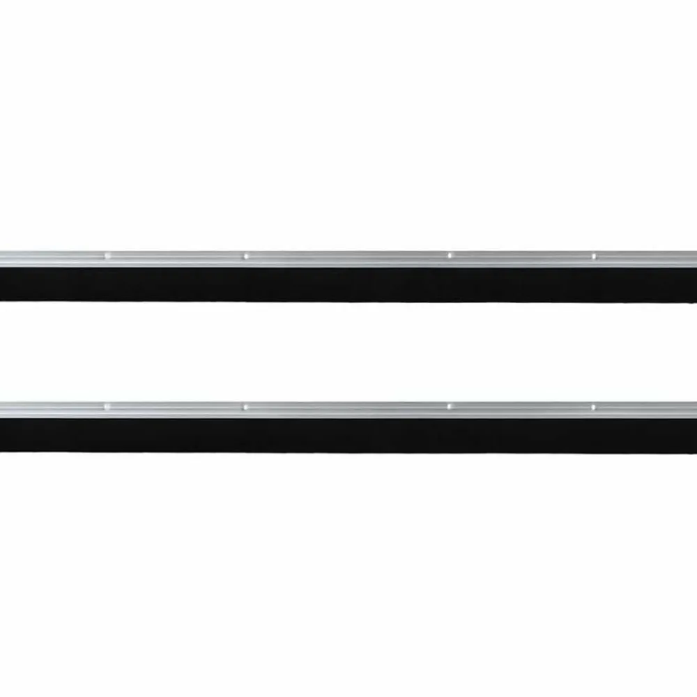 vidaXL Materiales De Construcción-Sellos de cepillo de puerta atornillables 2 pcs 100 cm