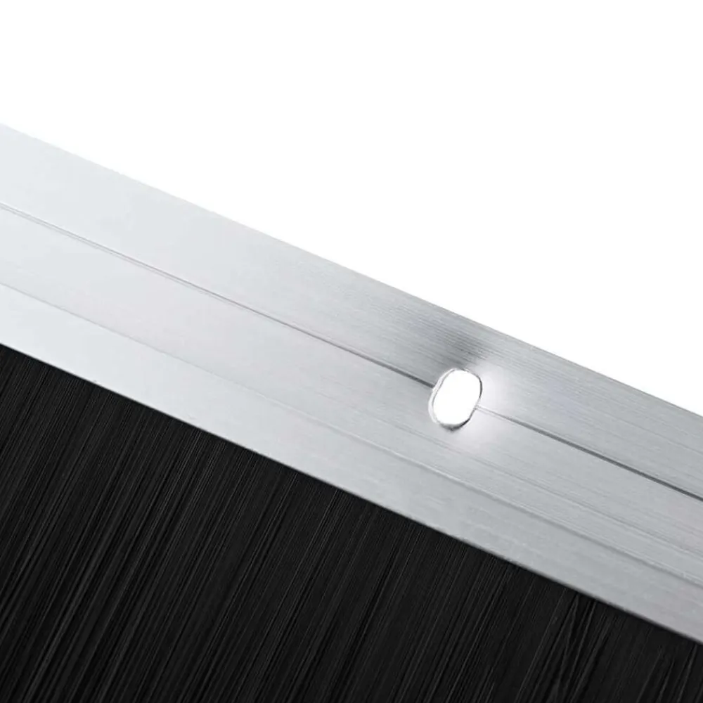 vidaXL Materiales De Construcción-Sellos de cepillo de puerta atornillables 2 pcs 100 cm
