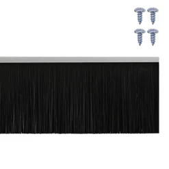 vidaXL Materiales De Construcción-Sellos de cepillo de puerta atornillables 2 pcs 100 cm