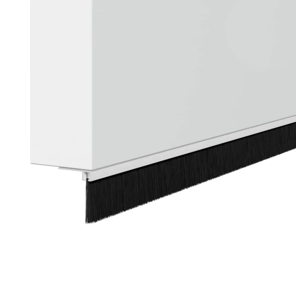 vidaXL Sellos de cepillo de puerta atornillables 2 pcs 100 cm White Sale
