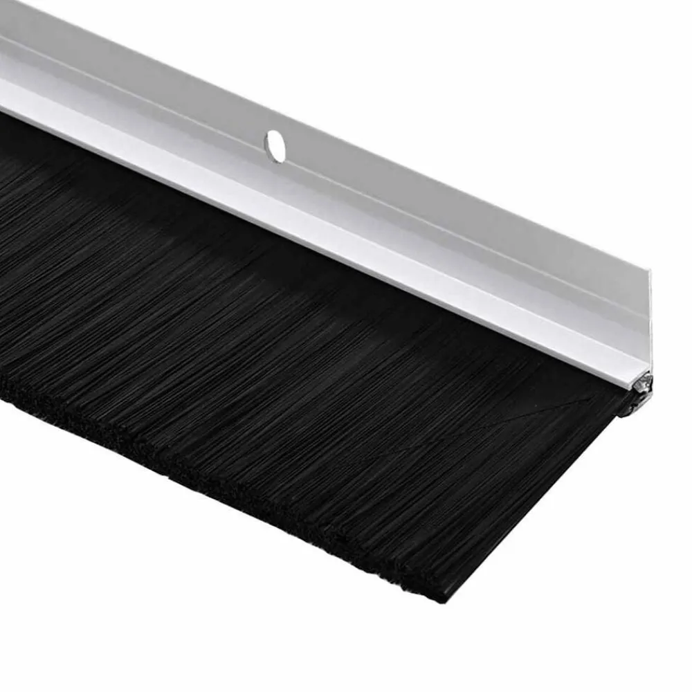vidaXL Sellos de cepillo de puerta atornillables 2 pcs 100 cm White Sale