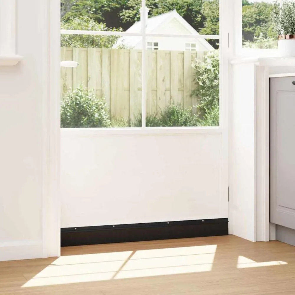 vidaXL Sellos de cepillo de puerta atornillables 2 pcs 100 cm Negro Online
