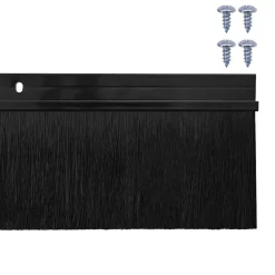 vidaXL Sellos de cepillo de puerta atornillables 2 pcs 100 cm Negro Online