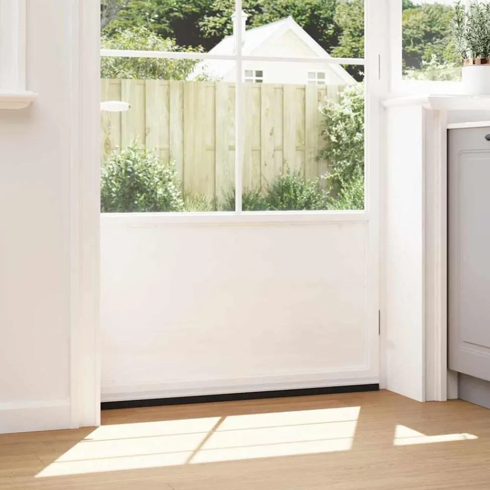 vidaXL Sellos de cepillo para puertas autoadhesivos 2 pcs 100 cm White Clearance
