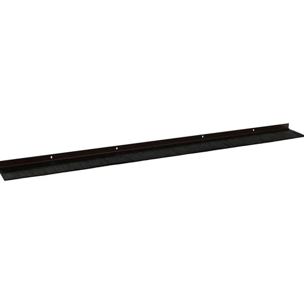 vidaXL Sellos de cepillo de puerta atornillables 2 pcs Marrón 100 cm Marrón Online