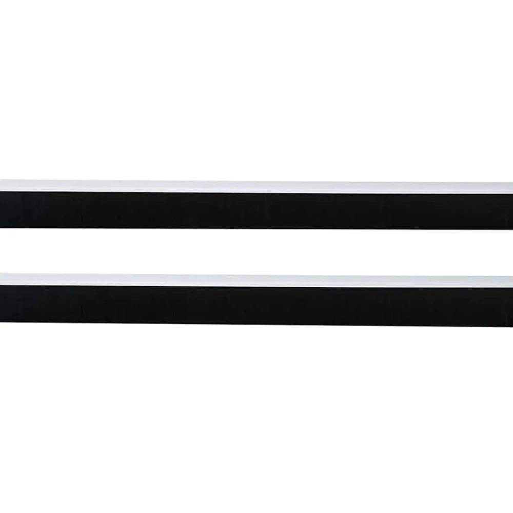 vidaXL Sellos de cepillo para puertas autoadhesivos 2 pcs 100 cm White Clearance