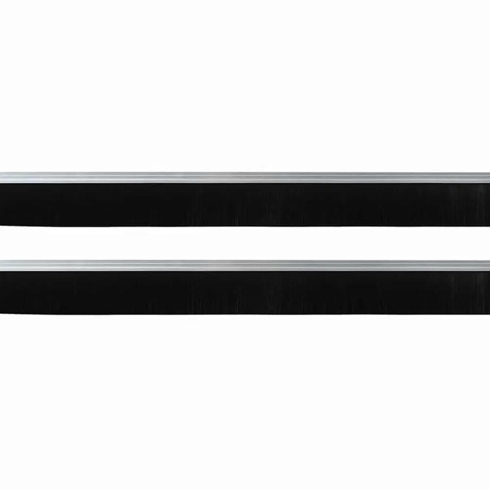 vidaXL Sellos de cepillo para puertas autoadhesivos 2 pcs Plateado Sale