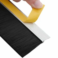vidaXL Sellos de cepillo para puertas autoadhesivos 2 pcs Plateado Sale