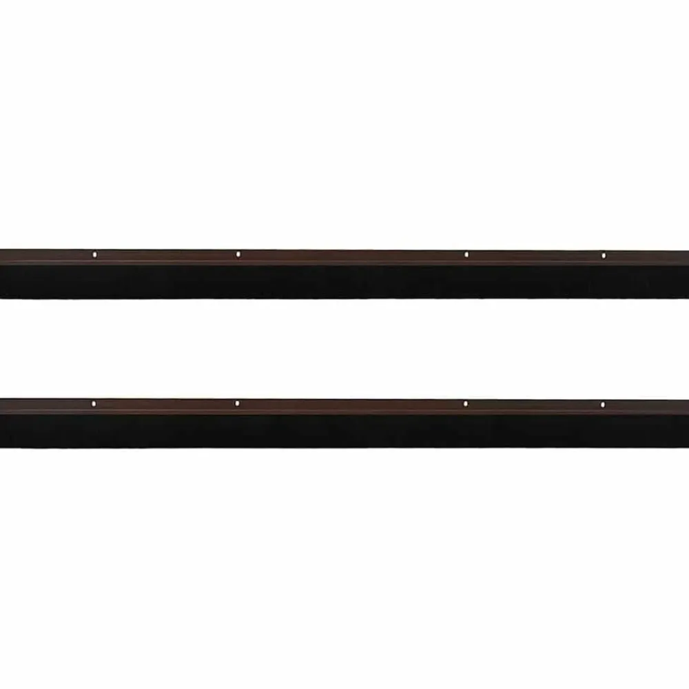 vidaXL Sellos de cepillo de puerta atornillables 2 pcs Marrón 100 cm Marrón Sale