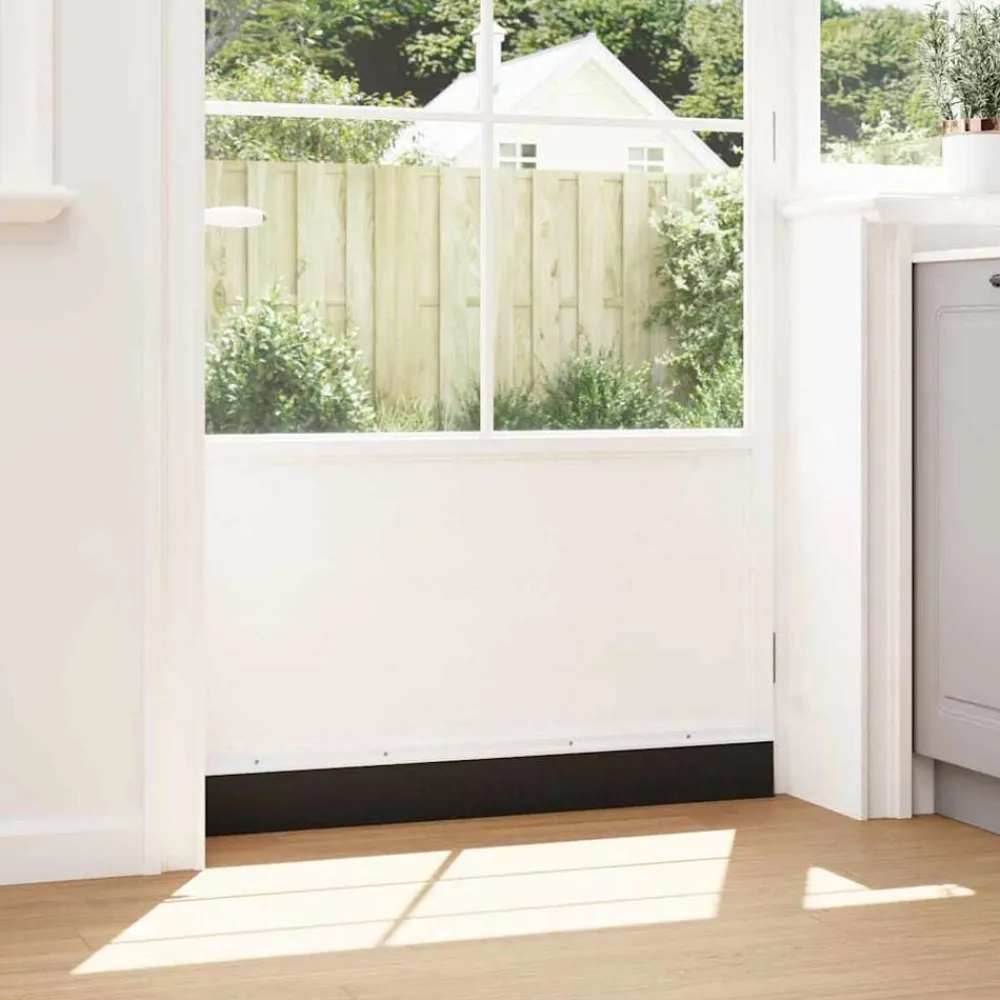 vidaXL Materiales De Construcción-Sellos de cepillo de puerta atornillables 2 pcs 100 cm