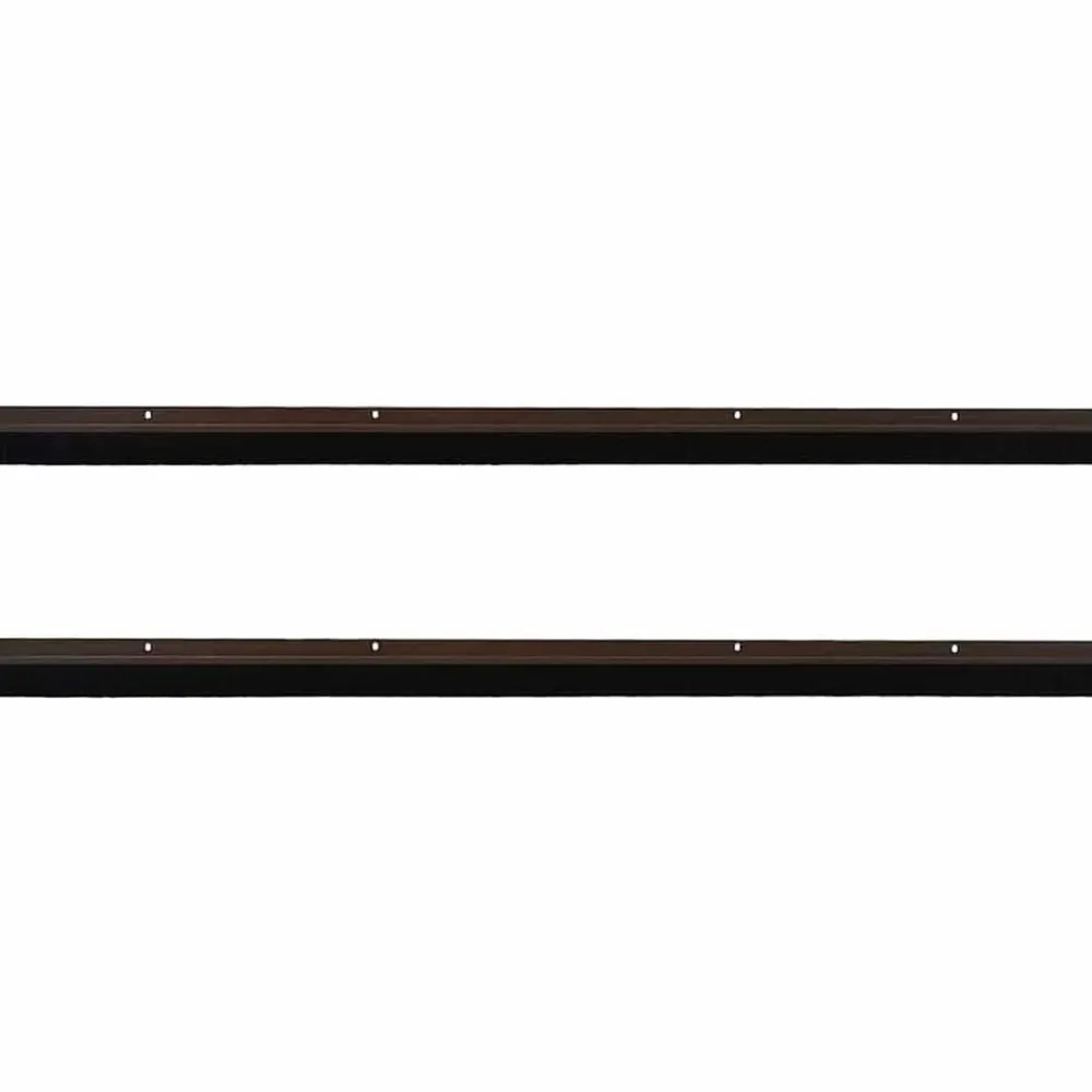 vidaXL Sellos de cepillo de puerta atornillables 2 pcs Marrón 100 cm Marrón Sale