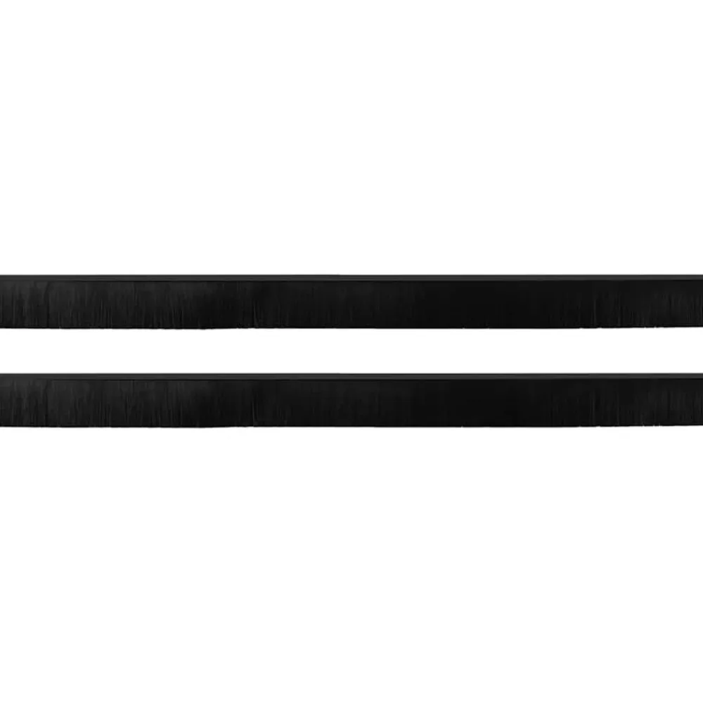 vidaXL Materiales De Construcción-Sellos de cepillo de puerta atornillables 2 pcs 100 cm